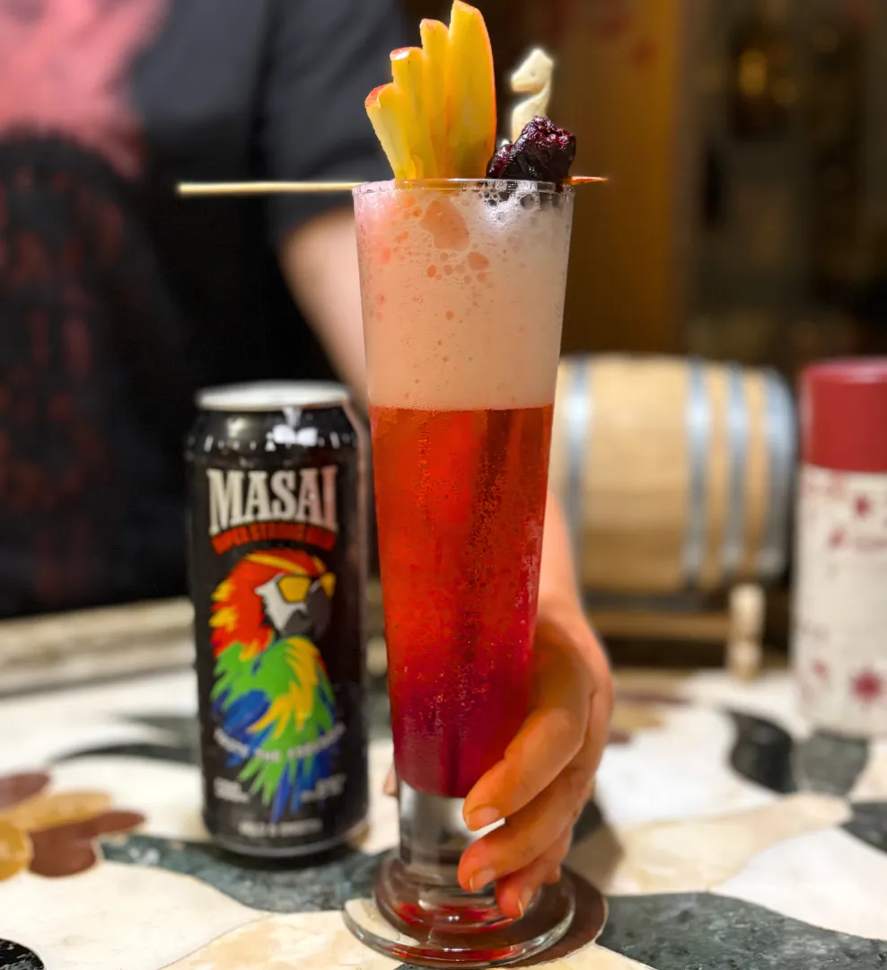 Masai Drinks the Arabian Breeze A Fuity, Tangy Twist on Mighty Brew