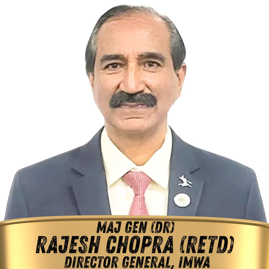 Maj Gen (Dr) Rajesh Chopra (retd), Director General International Malt Whisky Association (IMWA)