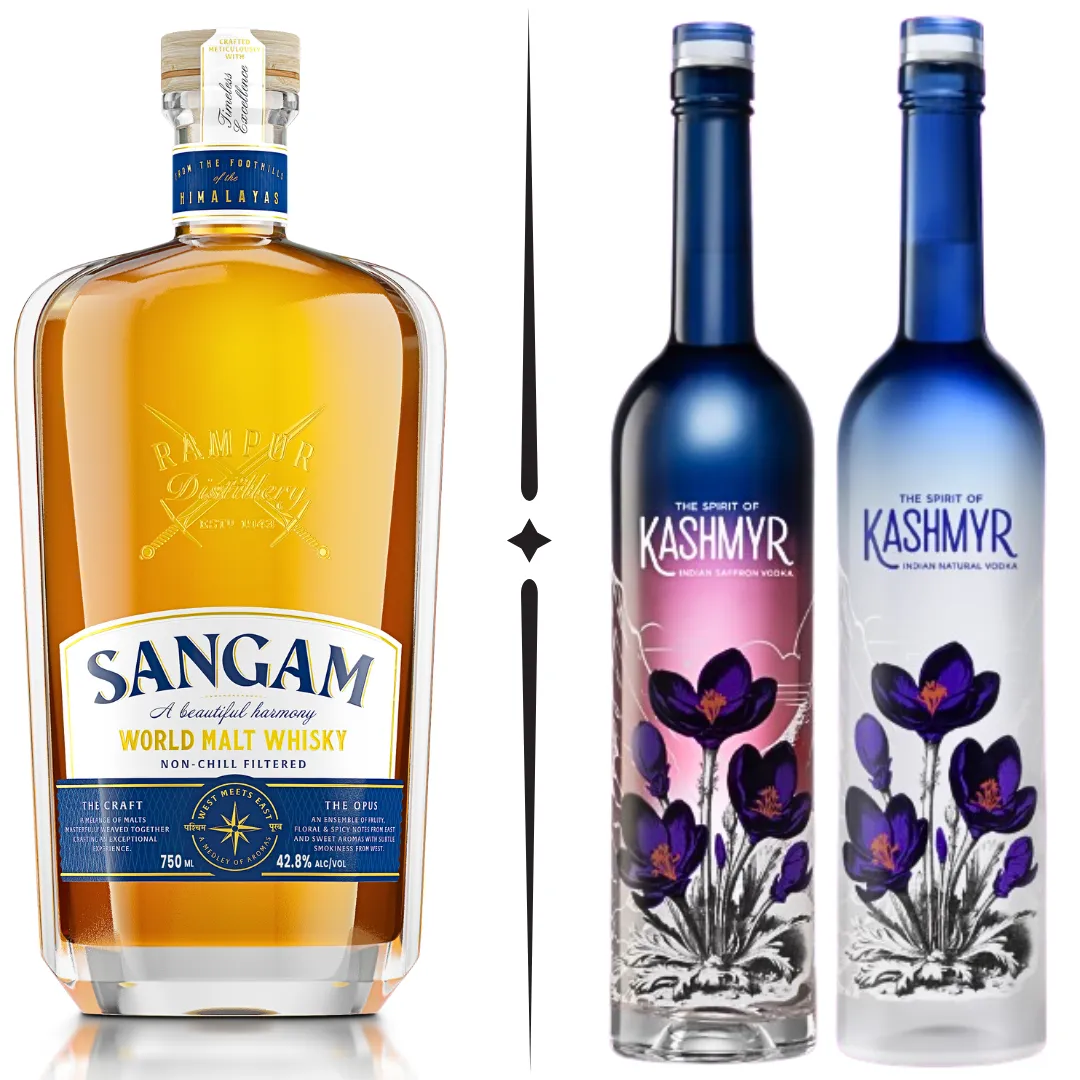 Sangam World Malt Whisky and Kashmyr Vodka