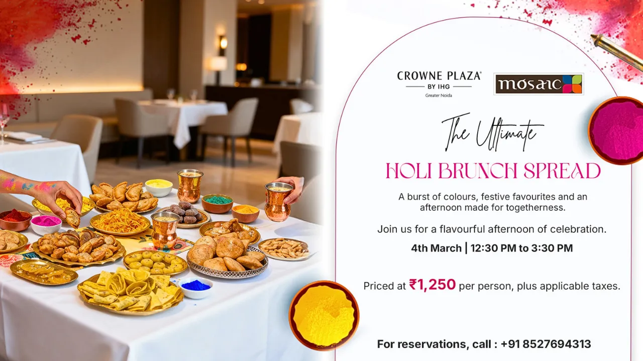 The Ultimate Holi Brunch Spread&rdquo; at Mosaic Restaurant