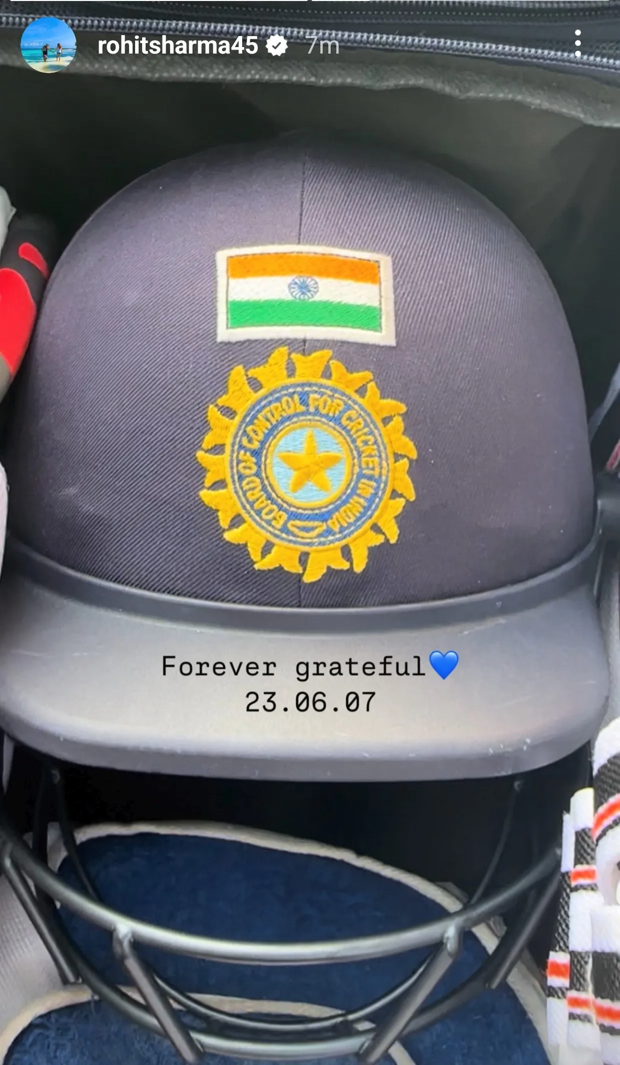 Rohit Sharma's Instagram Story