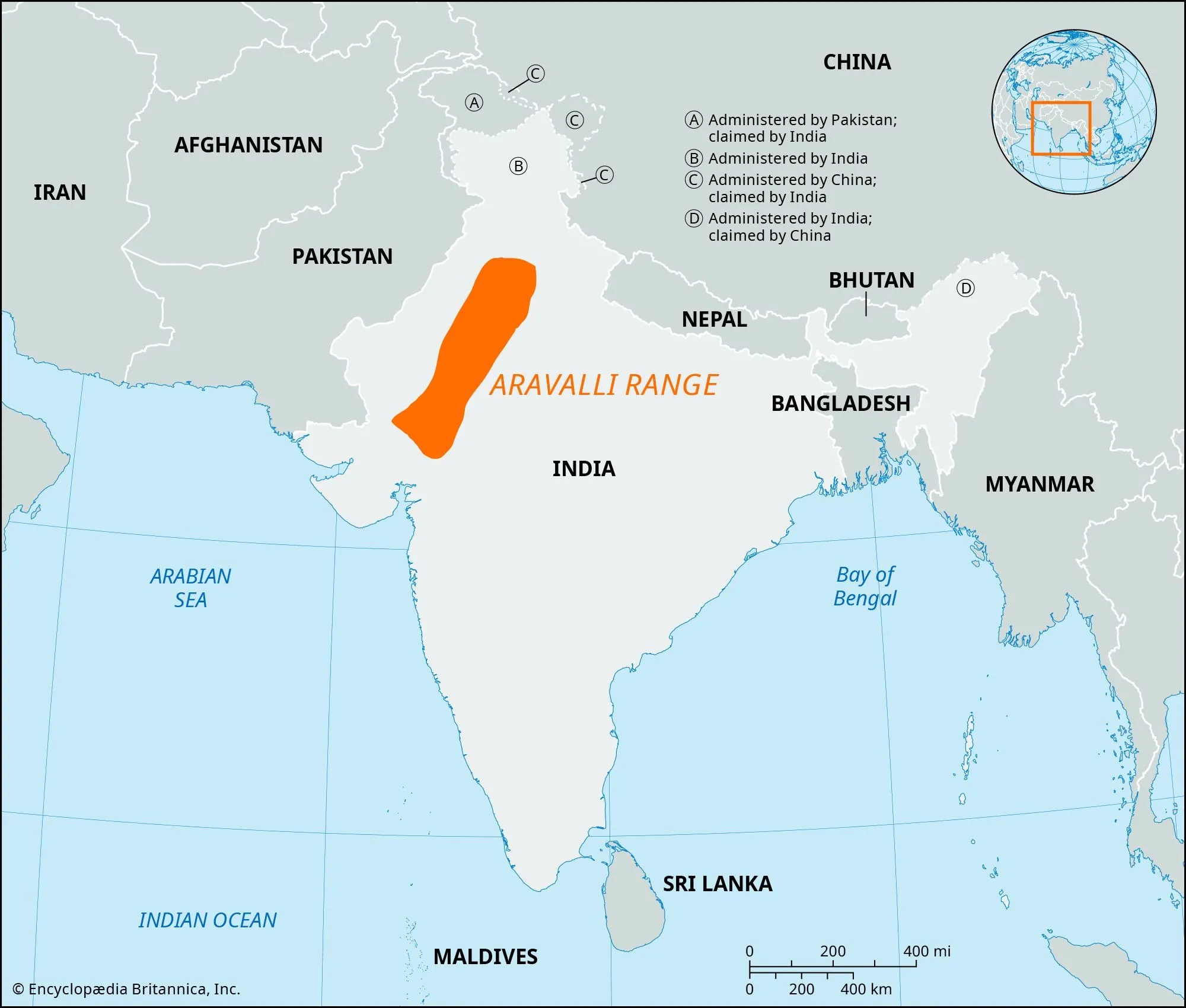 Aravalli-Range-map-India