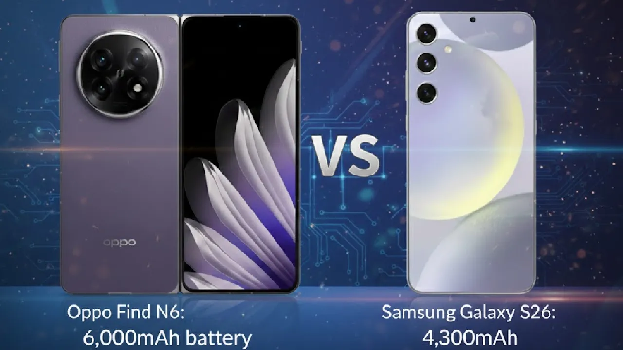 Oppo Find N6 vs Samsung Galaxy S26