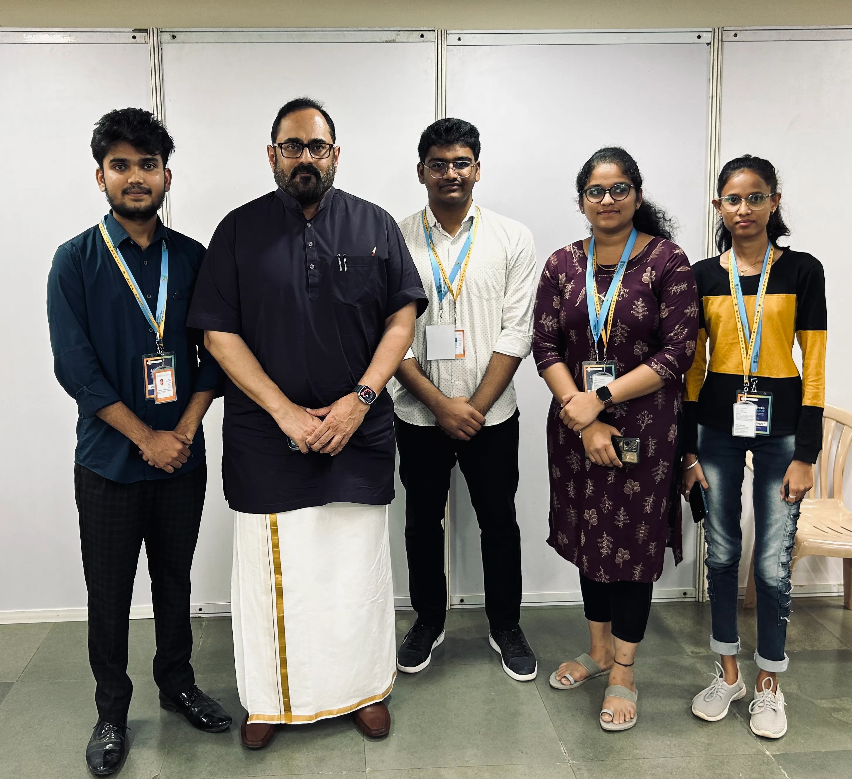 EtherWing Foundation Team met Former IT Minister Rajeev Chandra Shekar (1)