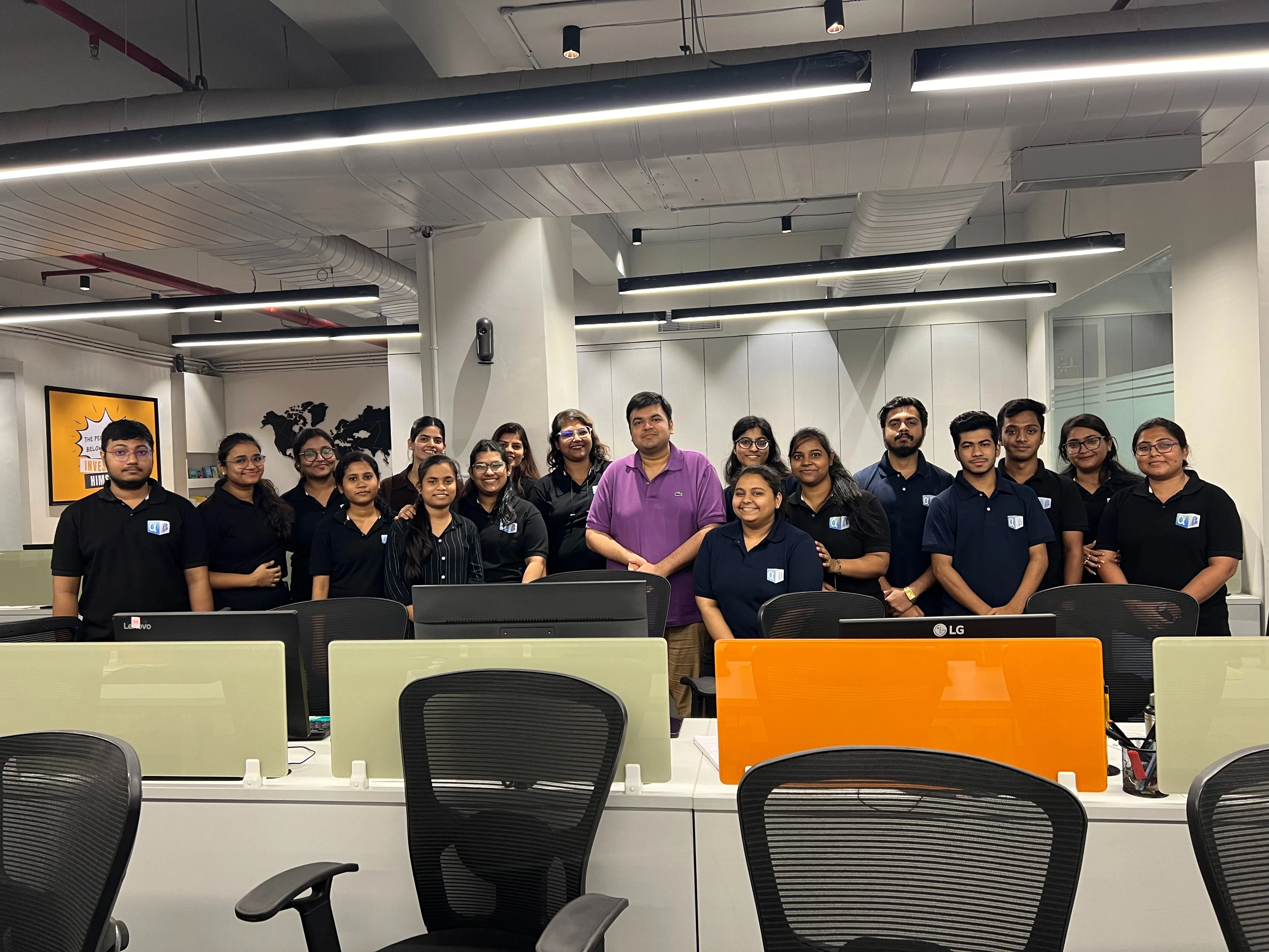 Aswini Bajaj with his team