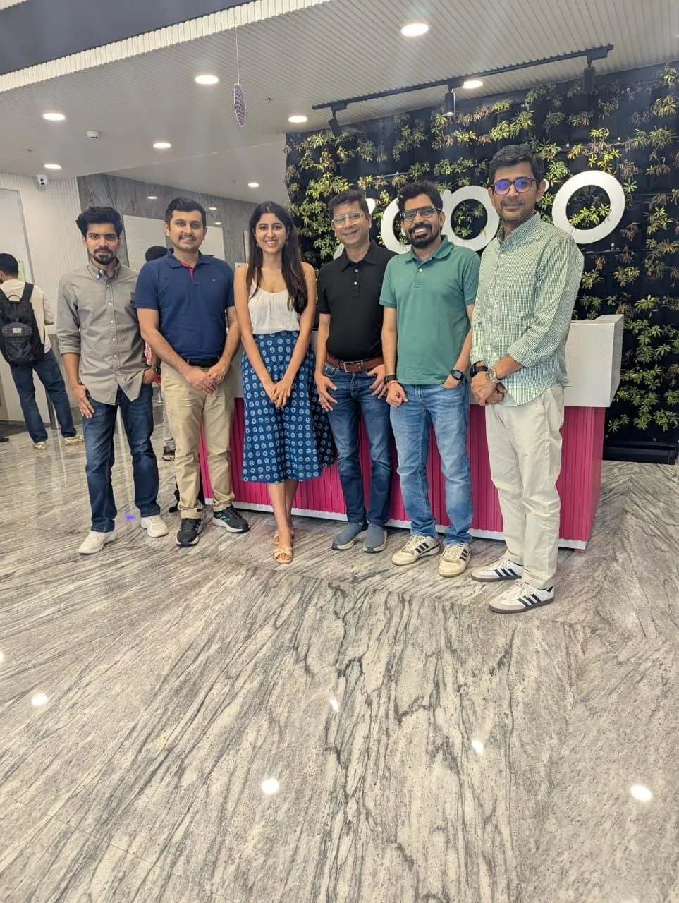Founder Anurag Kedia with Zepto Team
