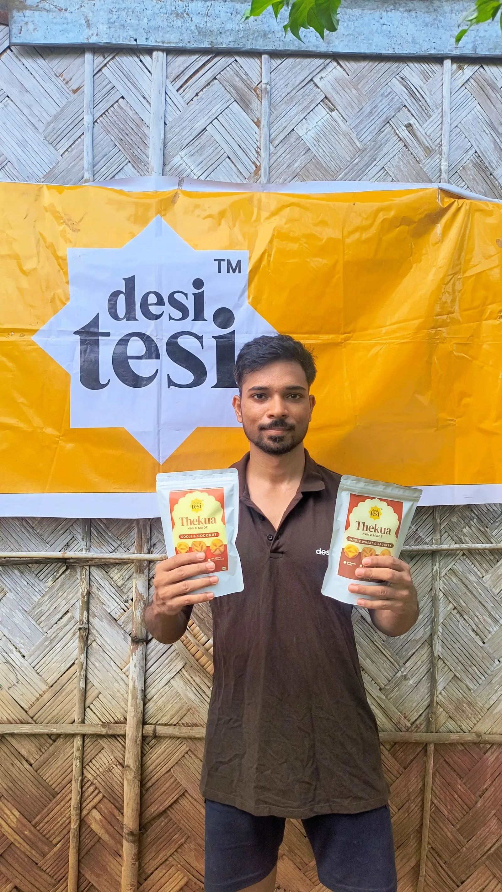 Tilak Pandit with Desi Tesi product