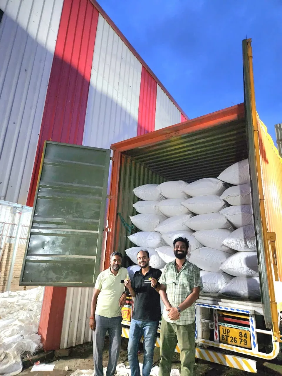 syed and his co- founder with another team member