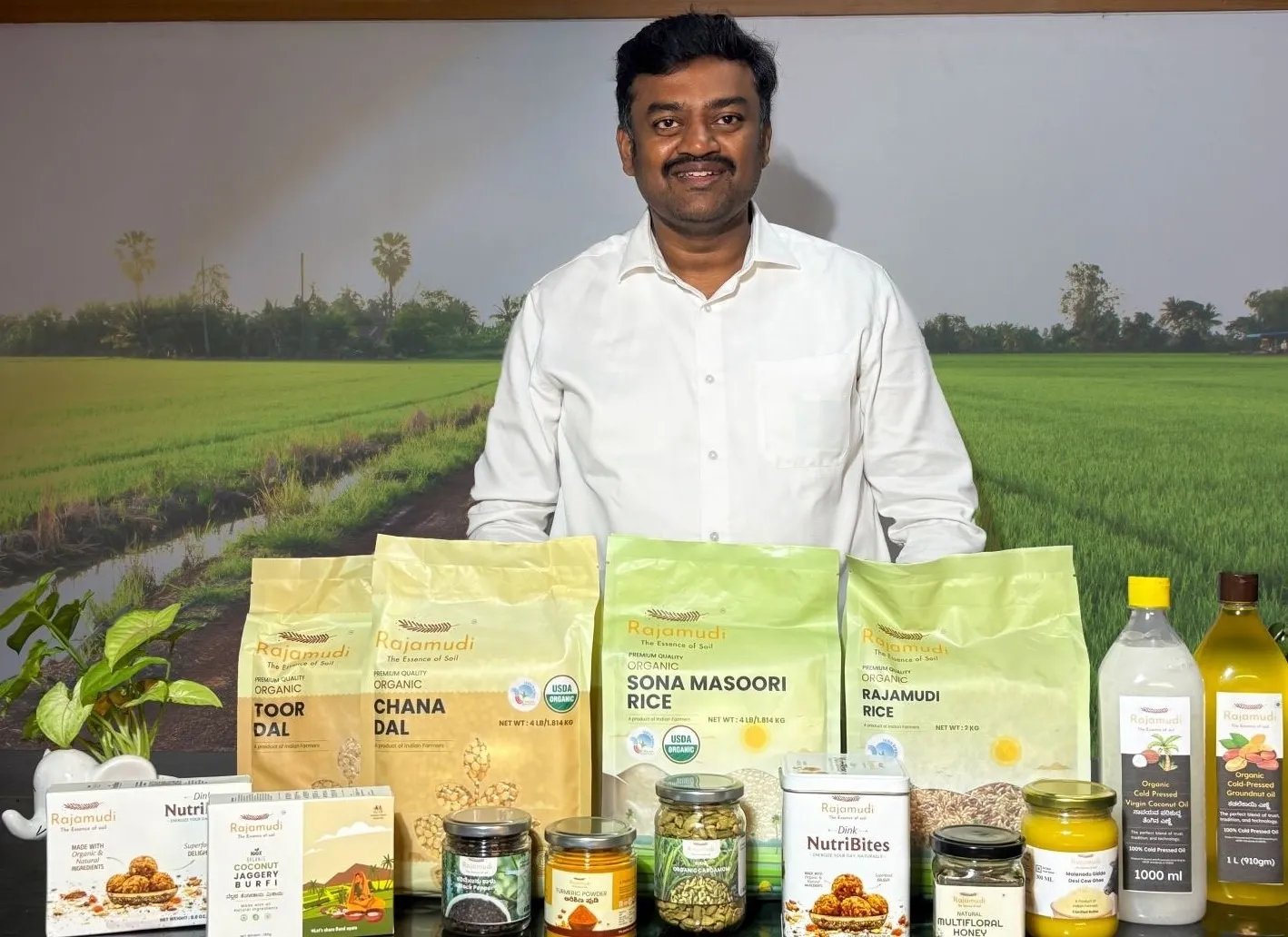 Rajamudi Organics founder