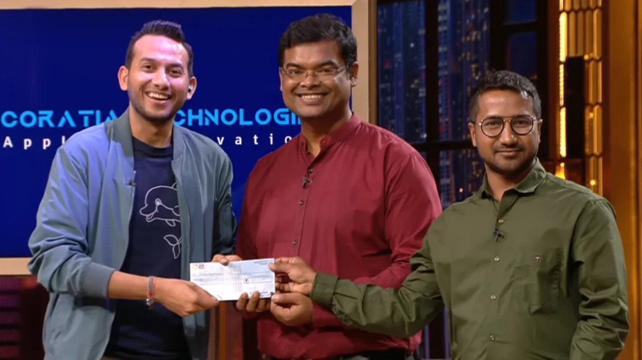 Founders Debendra Pradhan and Biswajit Swain on Shark Tank India