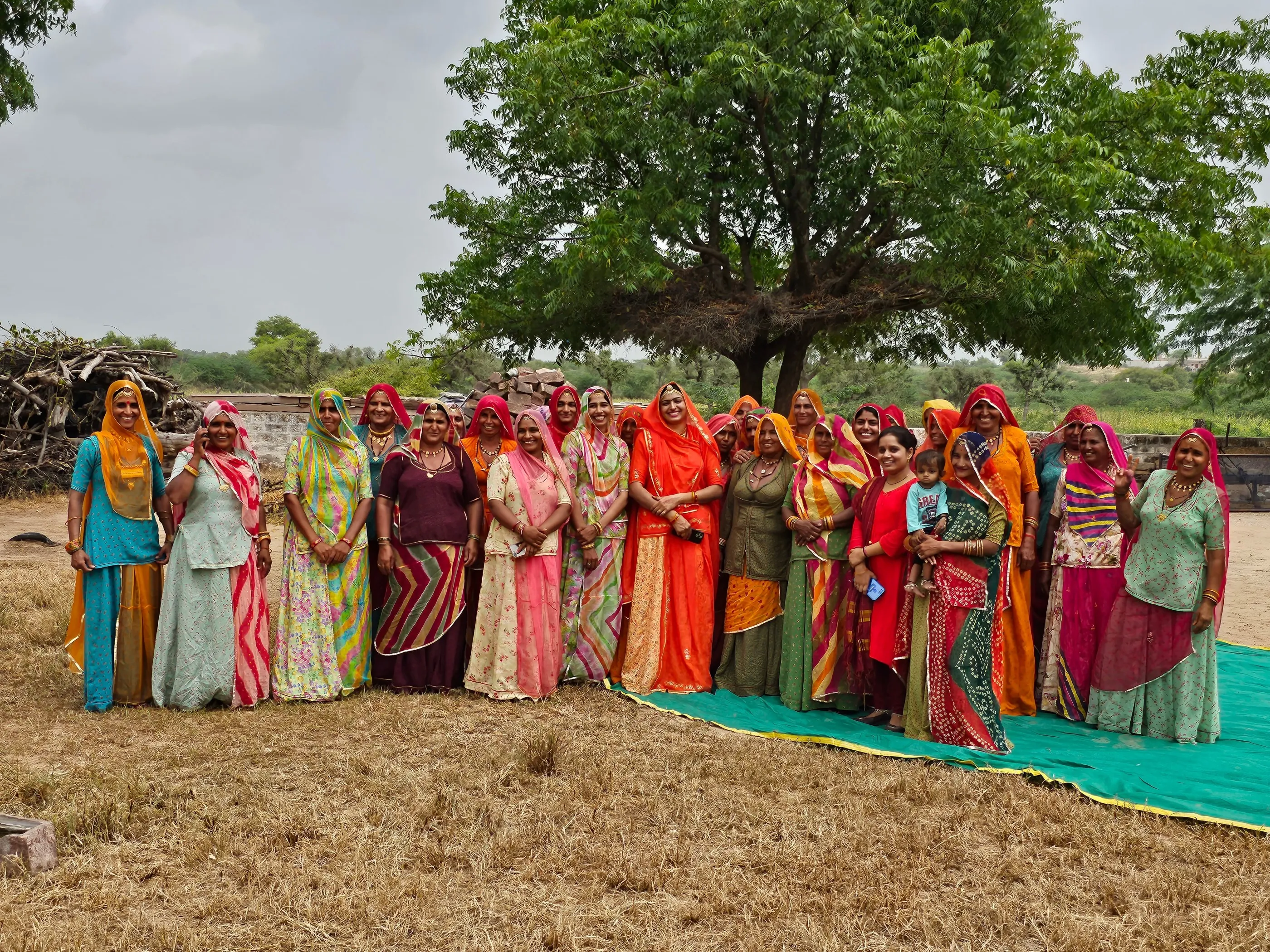 Kaushalya with the women members of a village community (1) (1)