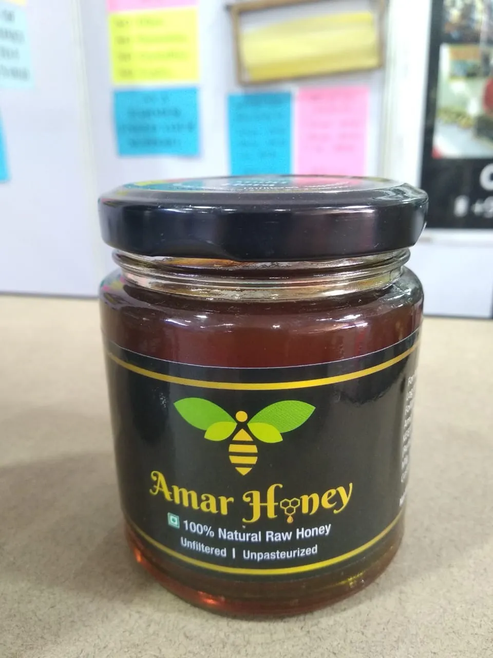 A showcase of Amar Honey product