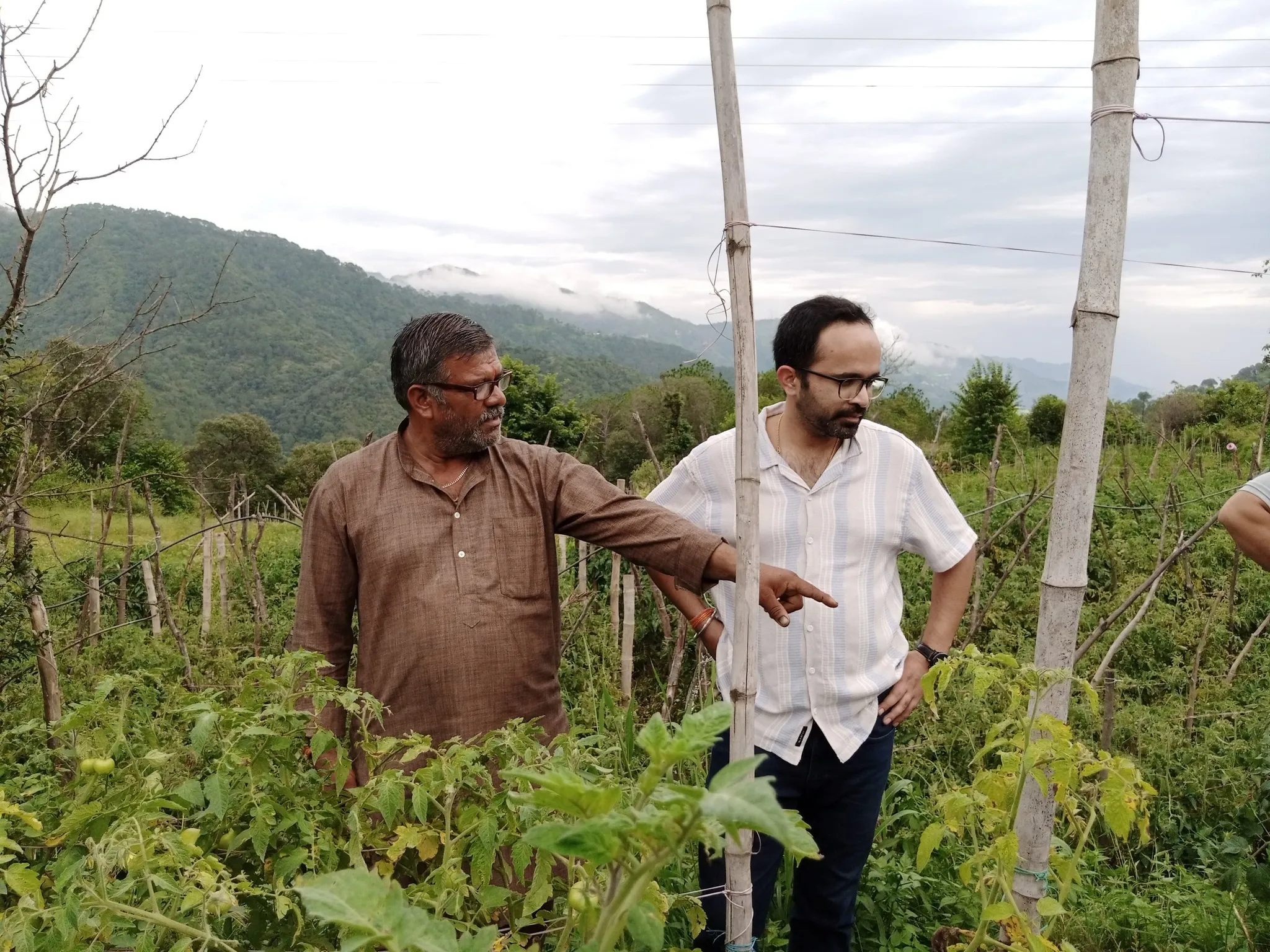 Rajeev Bhaskar with Co-Founder of Aruj Nursery, Dr BK Sharma
