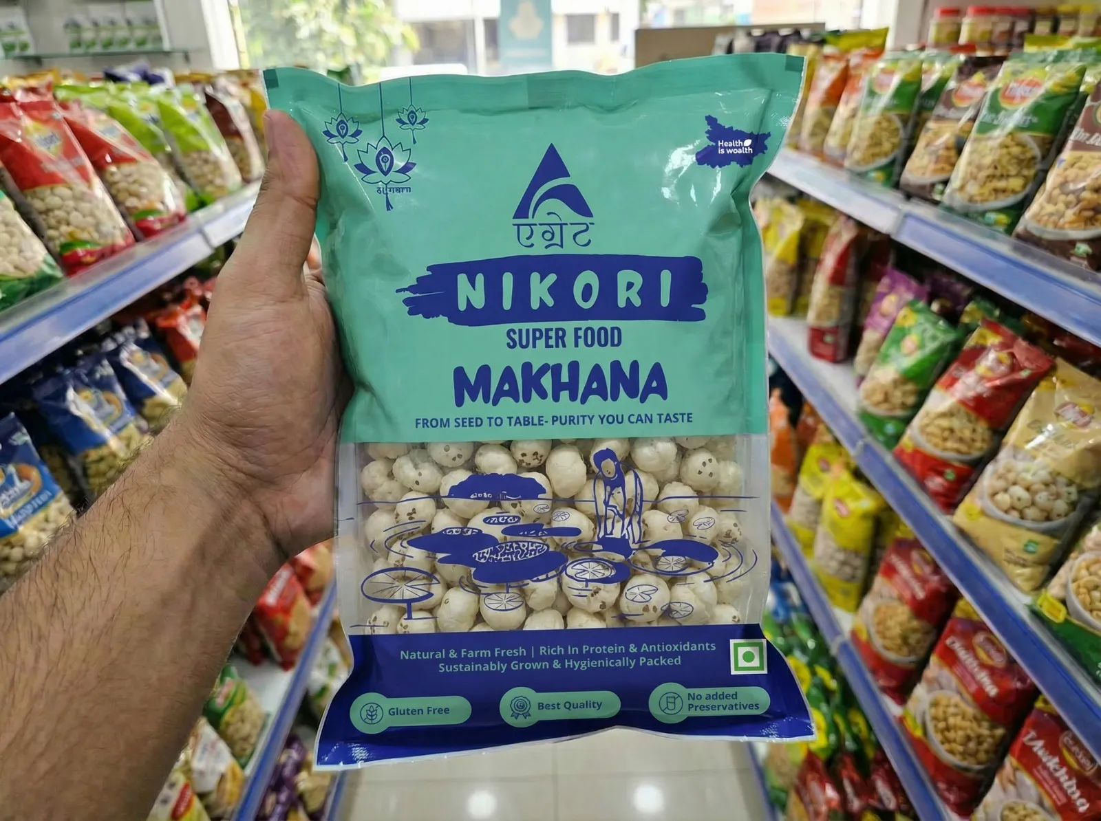 AGRATE's value-added product, Superfood Makhana