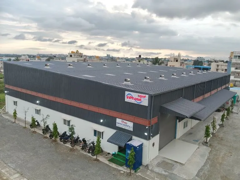 4. Aerial view of one of InPhase_s state-of-the-art factories in Bangalore