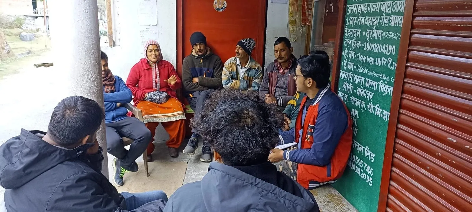 A meeting between KumaonKhand founder and farmers