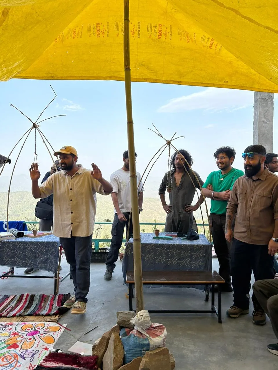 Pavitra Joshi illustrating about value-added products manufactured from hemp plants