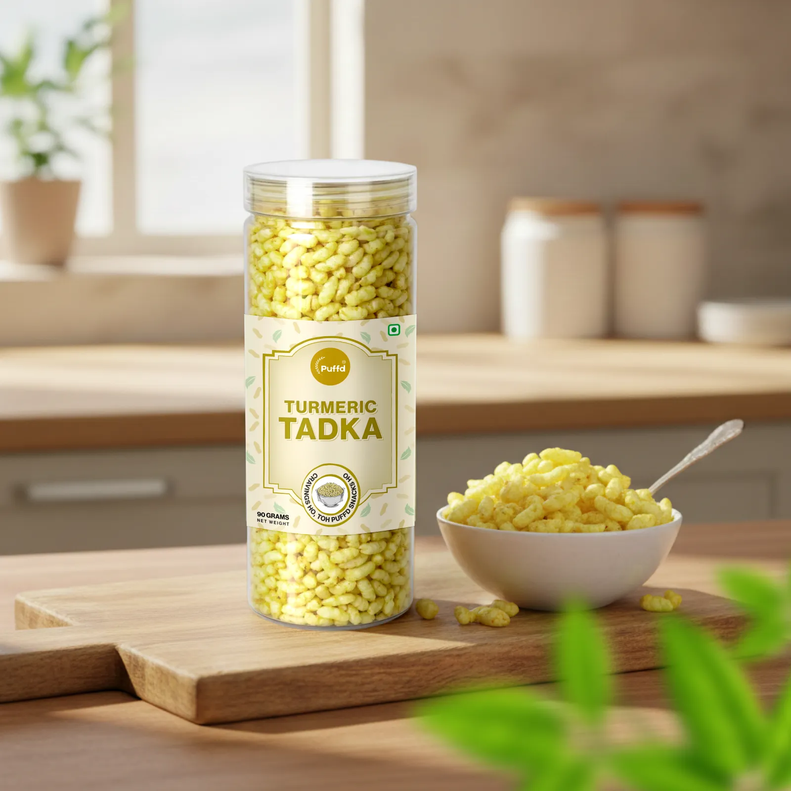 2. Puffd's Turmeric Tadka variant of moori (puffed rice)