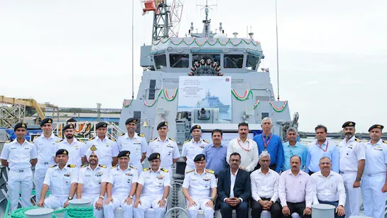 नौसेना को मिला तीसरा एंटी सबमरीन वारफेयर शैलो वॉटर क्राफ्ट 'अंजदीप'