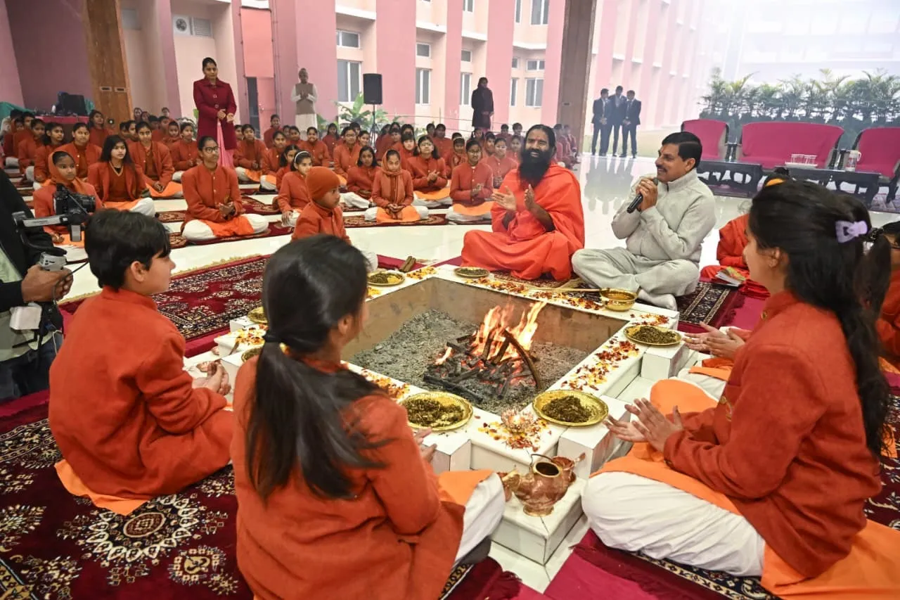 CM Mohan Yadav n Baba Ramdev