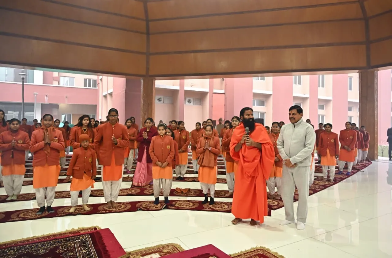 CM Mohan Yadav n Baba Ramdev