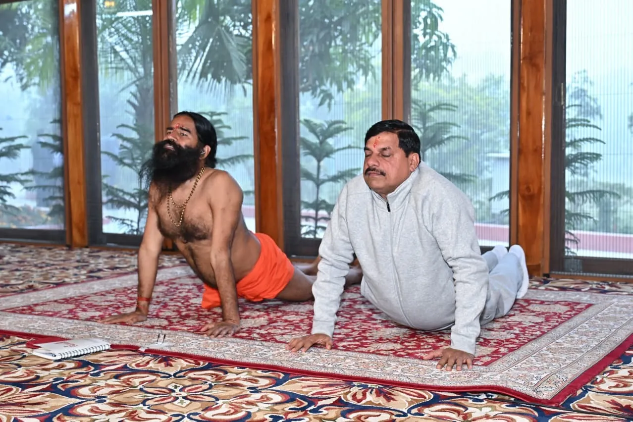 MOHAN YADAV N BABA RAMDEV
