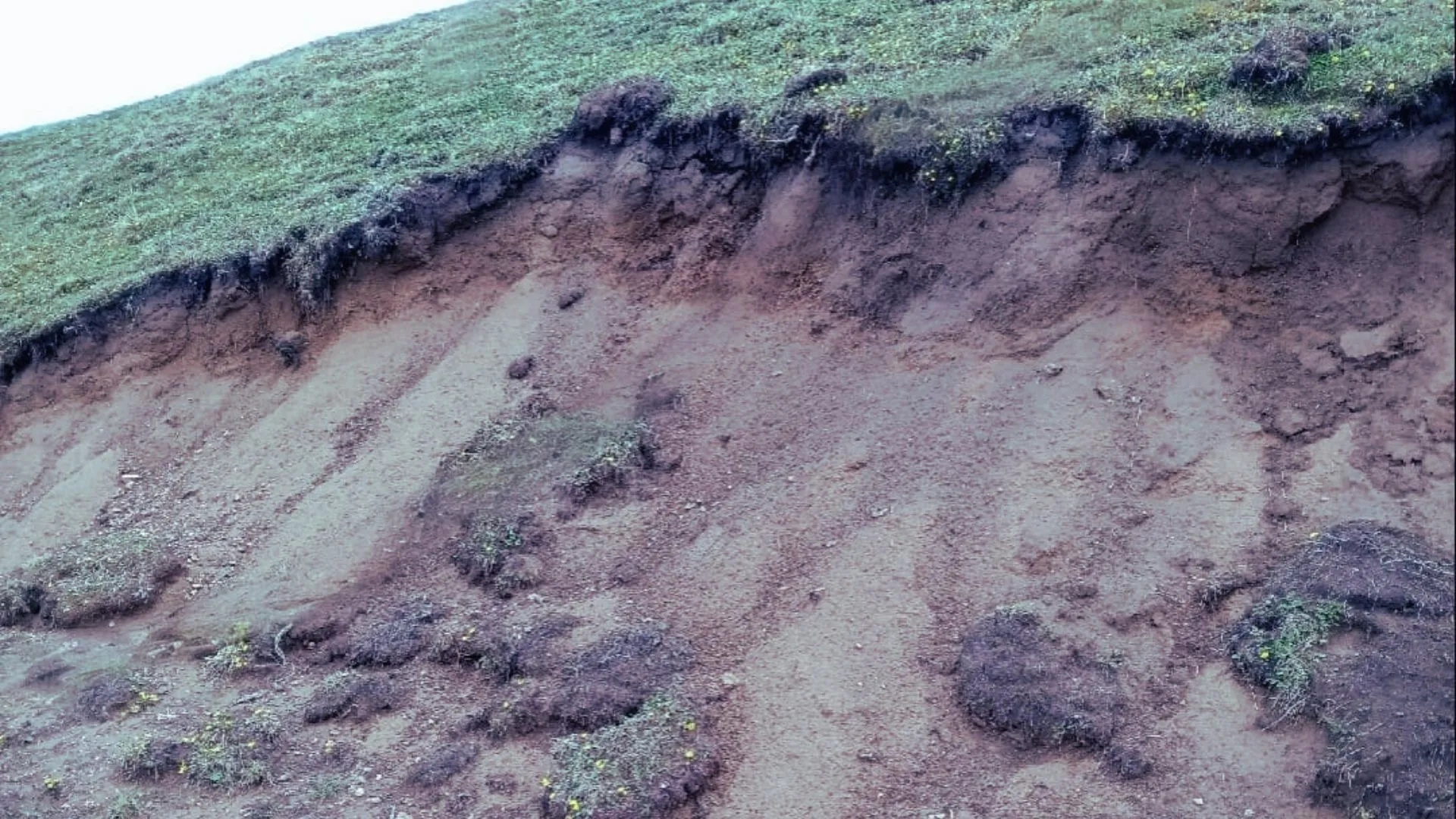 Soil erosion at Khaliya Top