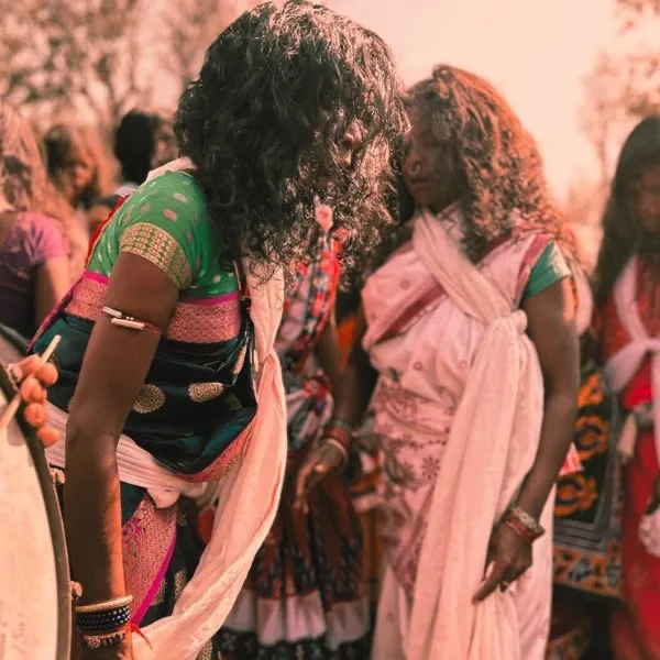 Adivasi comunity celebrating their festival
