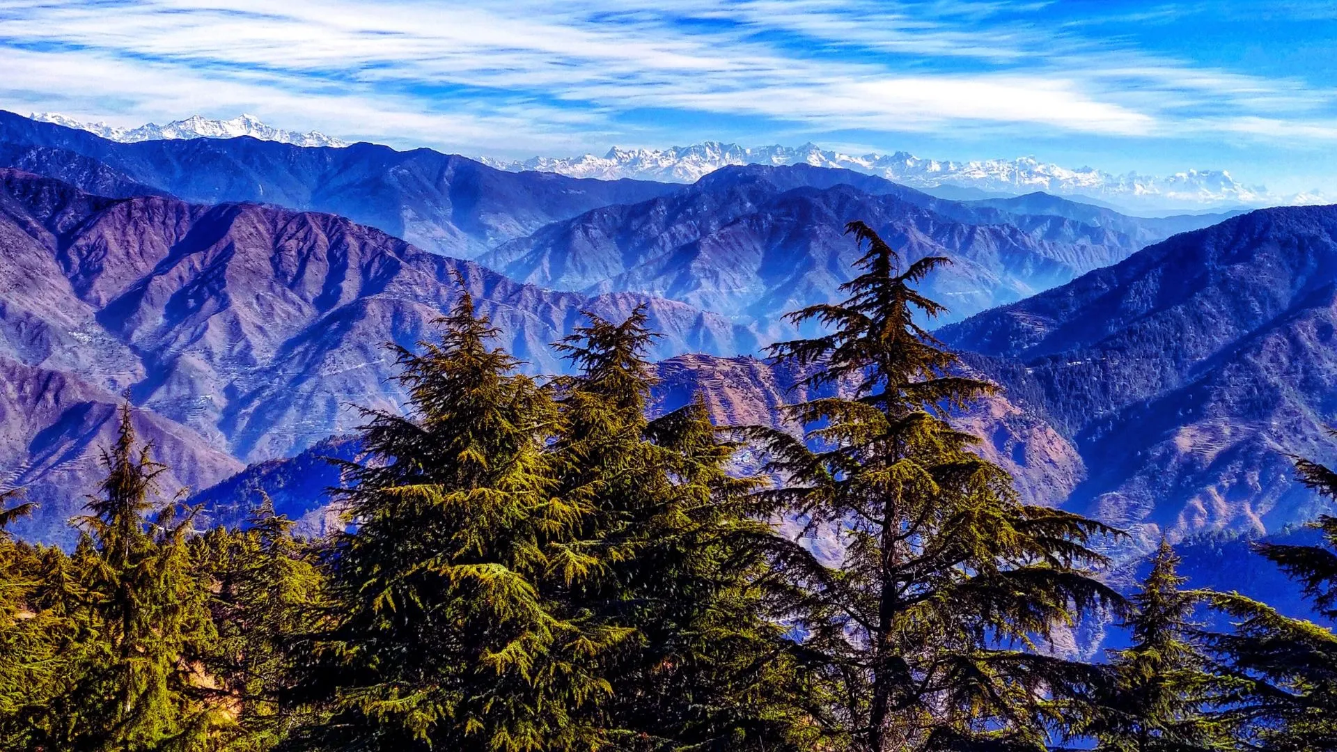 Mount Everest is visible from Lal Tibba, Mussoorie