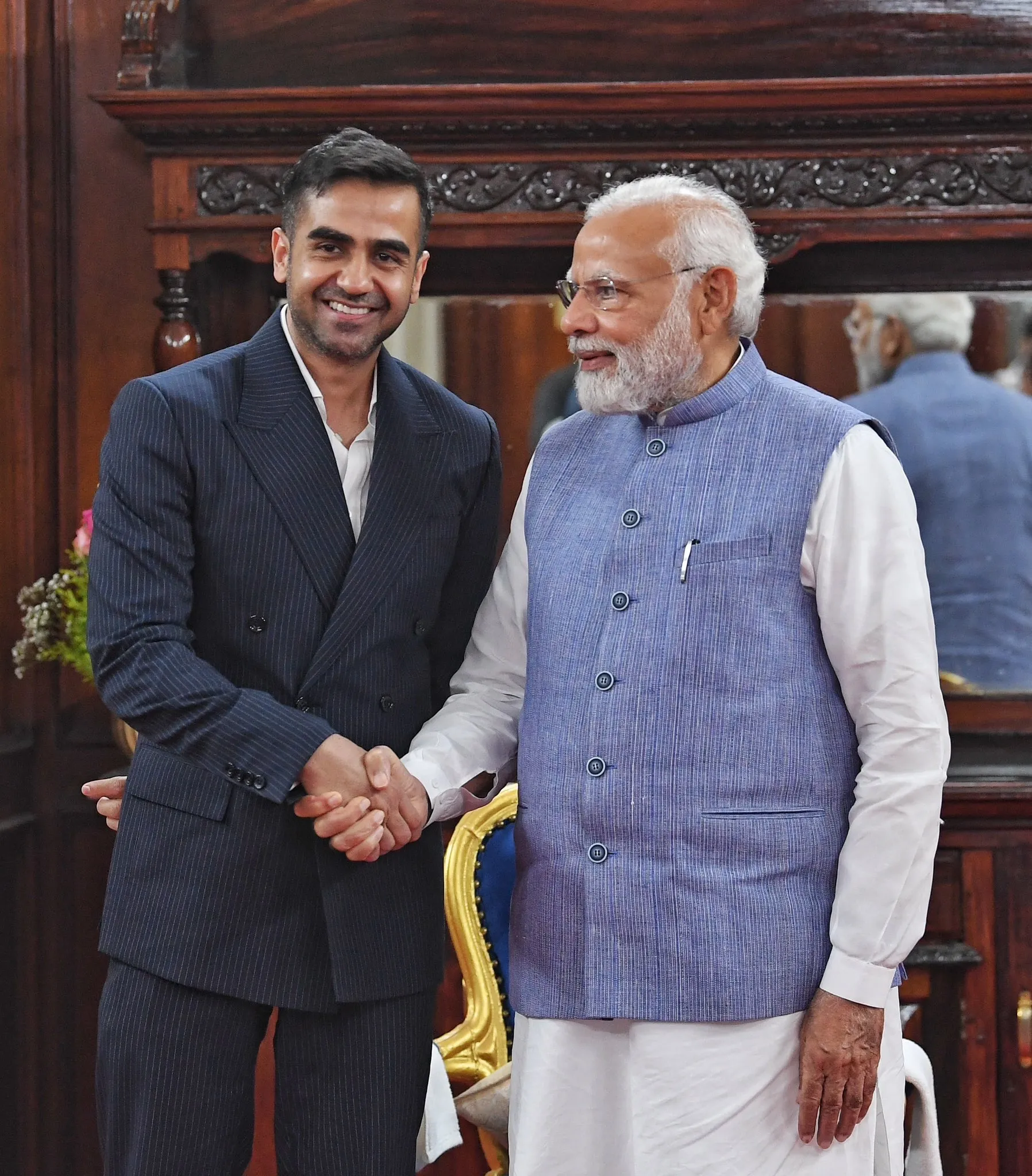 Nikhil Kamath With Narendra Modi