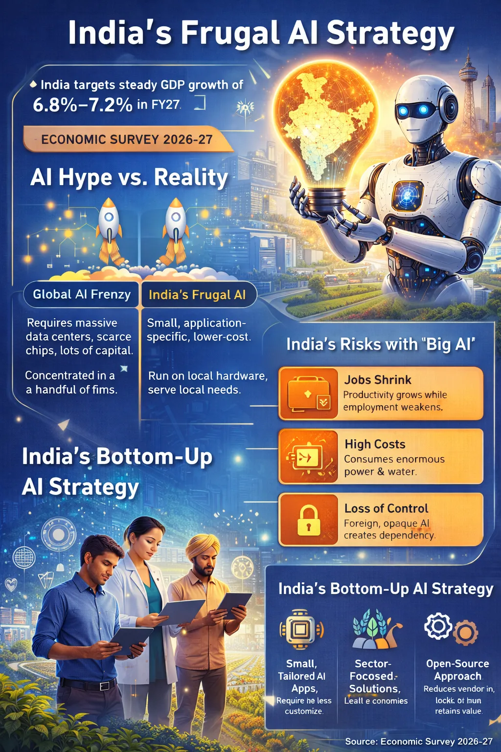 Economic Survey 2026–27: Why India Is Betting on Frugal AI