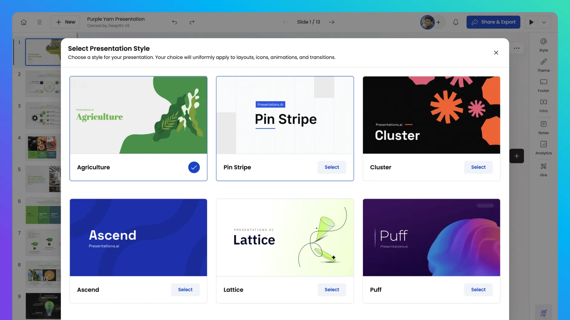 How to create PPT in Presentations.AI