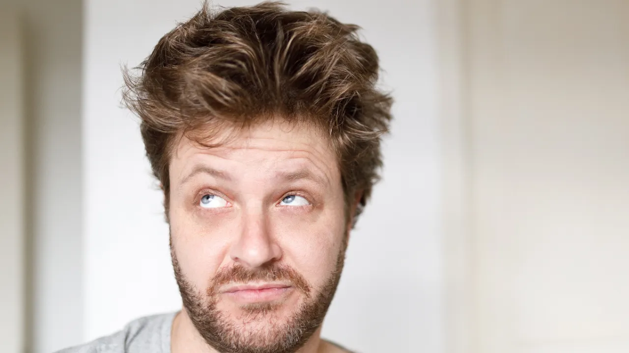 Messy hair cut style