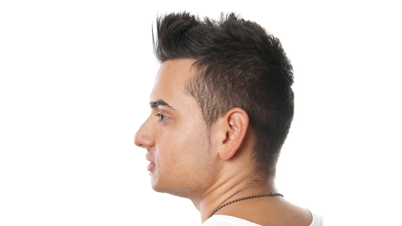 Spiky hair cut style