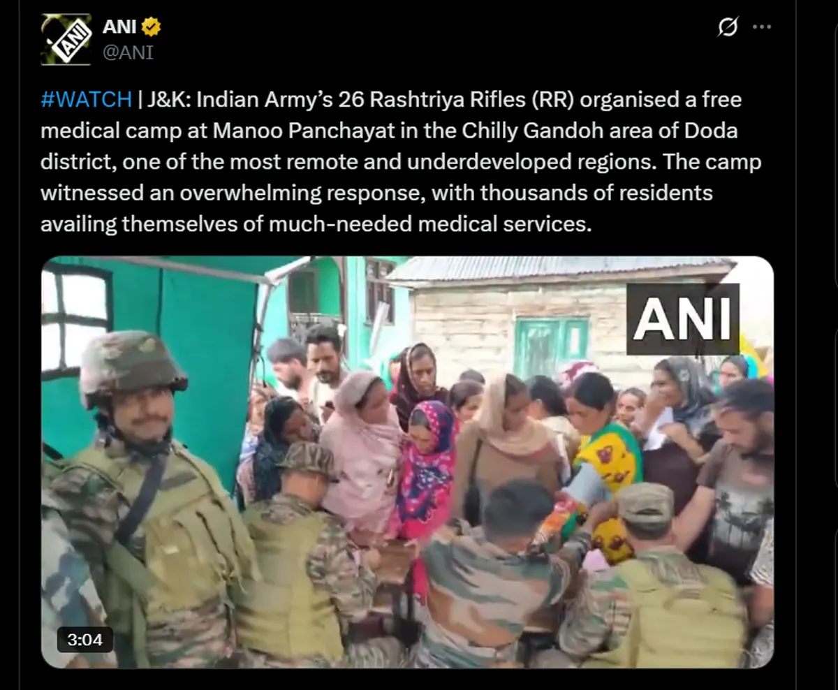 उम्मीद की नई किरण Indian Army : जानिए — कैसे मिल रहा डोडा के हजारों ग्रामीणों को मिला नया जीवन? | यंग भारत न्यूज