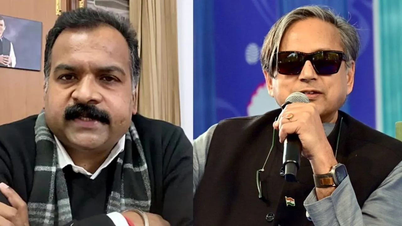 Congress MP Manickam tagore and Shashi Tharoor-3