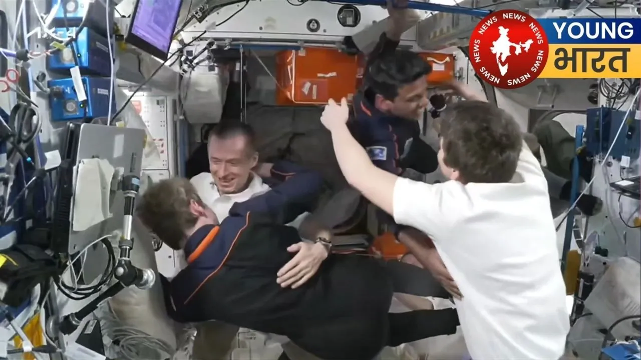 the spacecraft docked in a special way
