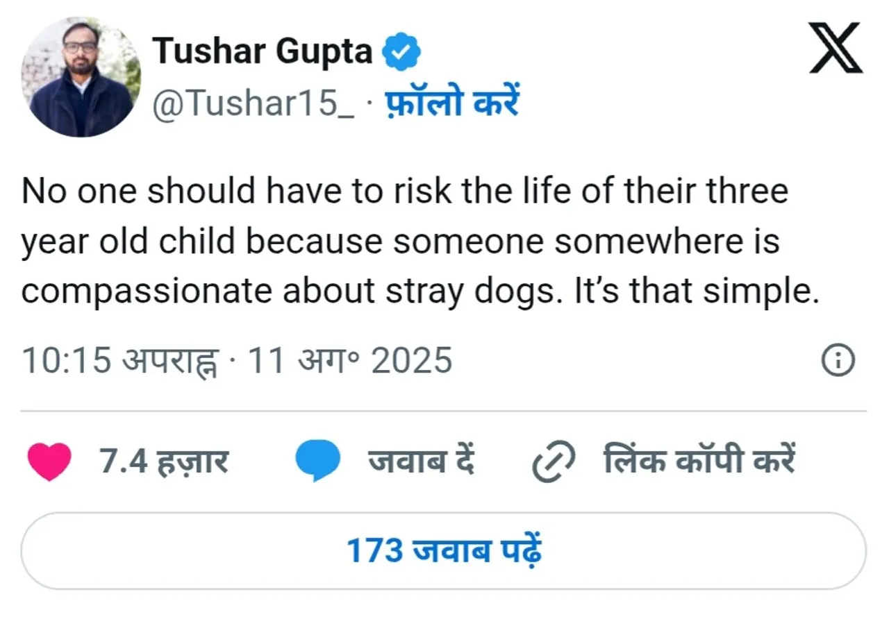 सोशल मीडिया पर नई जंग : स्ट्रे डॉग वार पर बहसबाजी तेज, प्रतिक्रियाएं पढ़कर हैरान रह जाएंगे | यंग भारत न्यूज