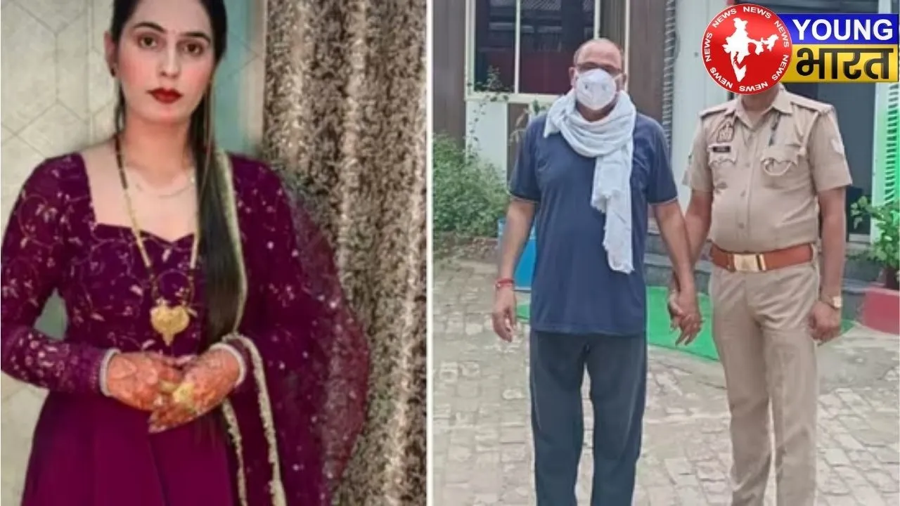 File photo of Nikki and accused brother-in-law Rohit Bhati in police custody