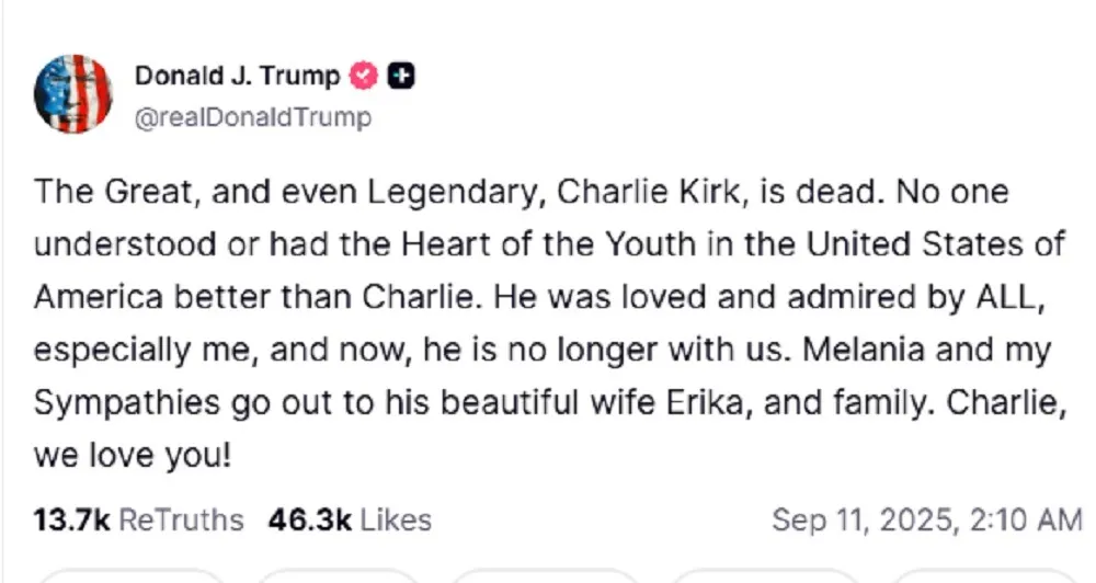 Trump massege