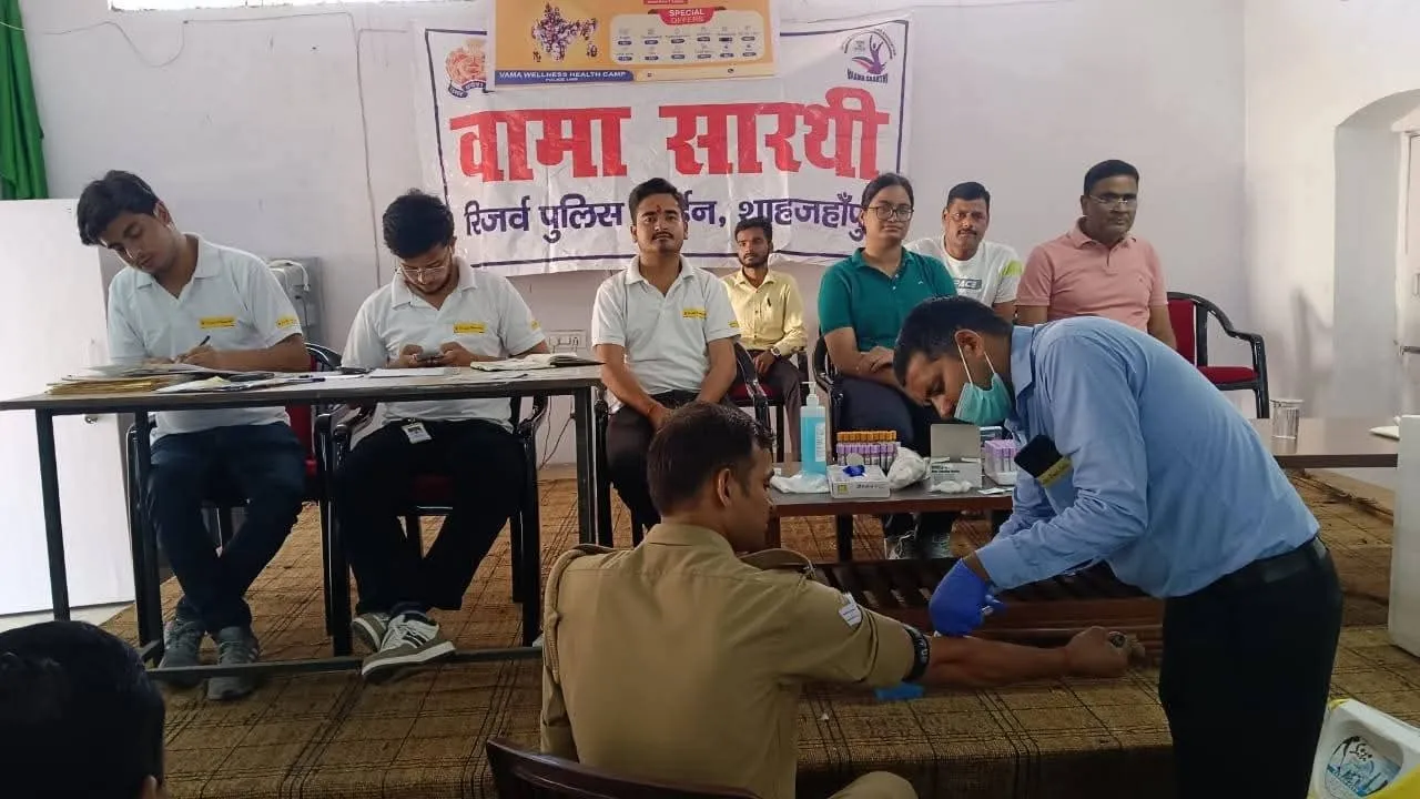 वामा वेलनेस कैम्प” के अन्तर्गत रिजर्व पुलिस लाइन में स्वास्थ्य परीक्षण शिविर का आयोजन*