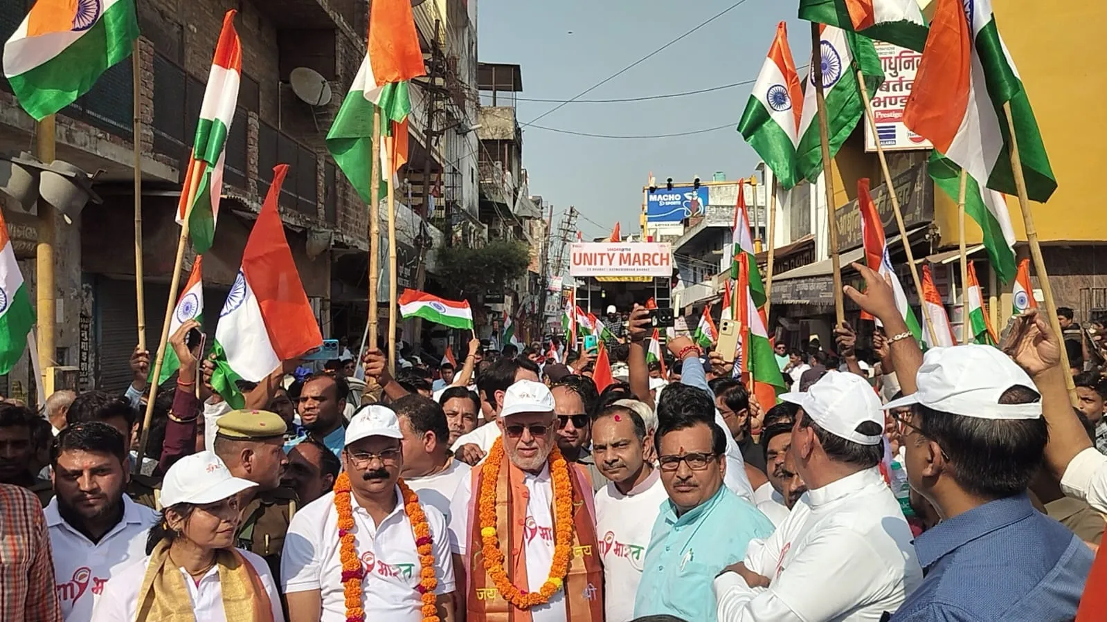 एकता यात्रा का दृश्य