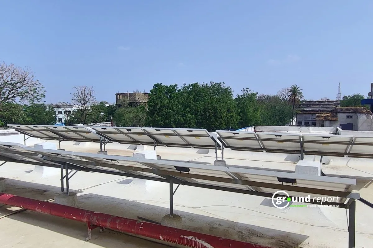 We found rooftop solar in district hospital but connection wires were not installed