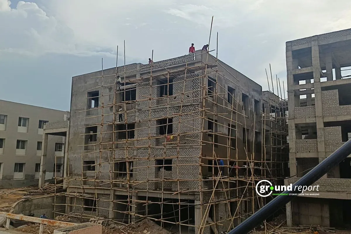 Few more wards will shift to this new building being constructed in the same campus