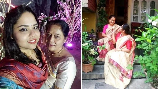 Dipali with daughter and mother in law