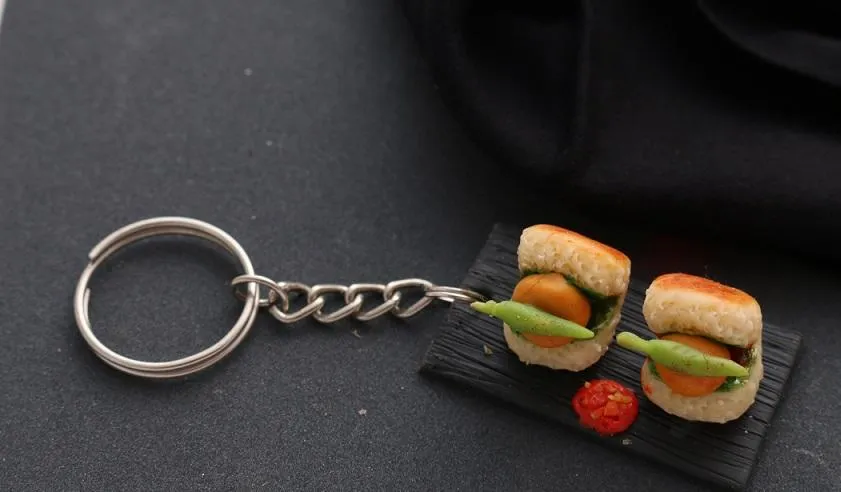Vada pav keychain