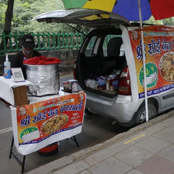 Biryani Stall in Car