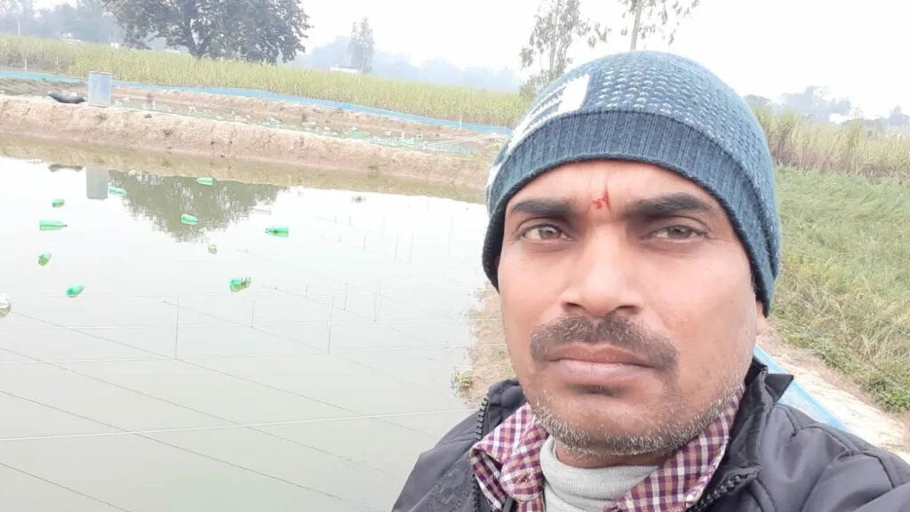 Vijendra Showing his Farm