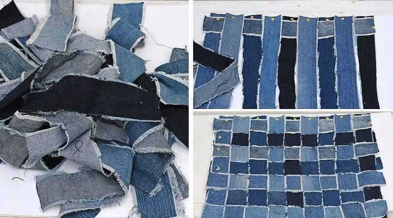 Cover from old denim