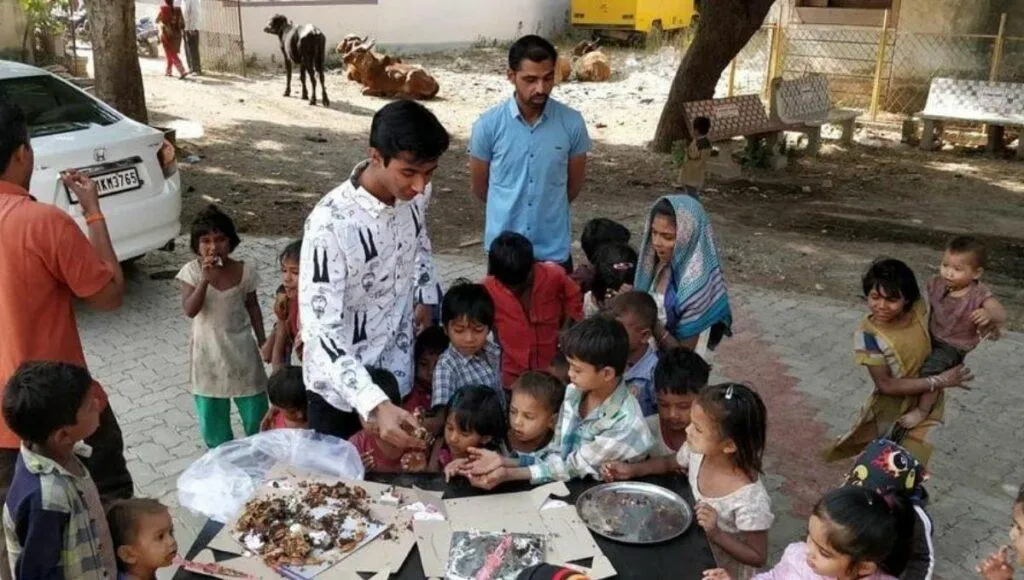 Birthday Celebration With Slum Kids